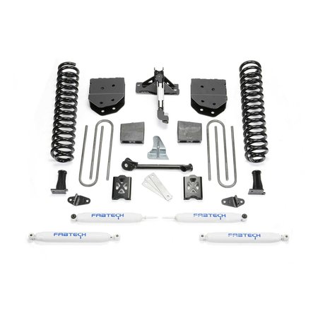 FABTECH 08-C F250/F350/F450/F550 4WD 6IN SUSPENSION SYSTEM COIL BOX KIT - BLAC FTS22024BK